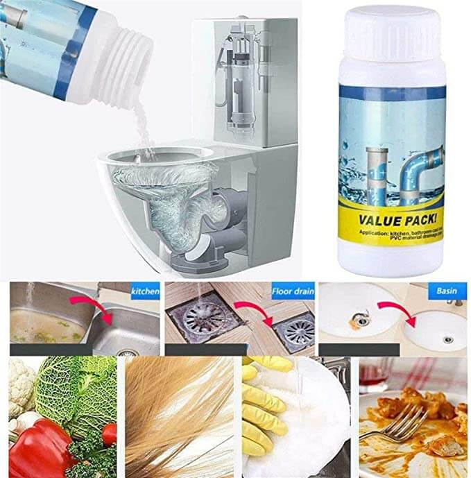 Limpiador de fregadero y desagüe