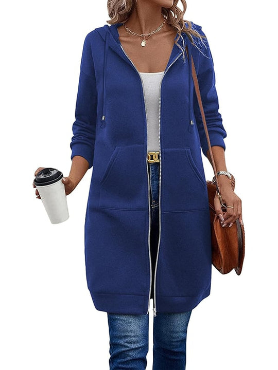 ⏰This week's Hot Sales - 50% Off🍂 Women's Casual Zip-Up Hoodie Jacket – Autumn Lightweight Everyday Coat ✨