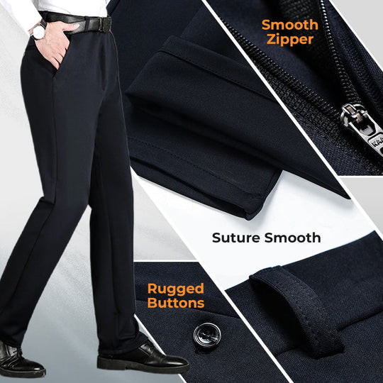 Fliwos Pantalones de vestir elásticos para hombre