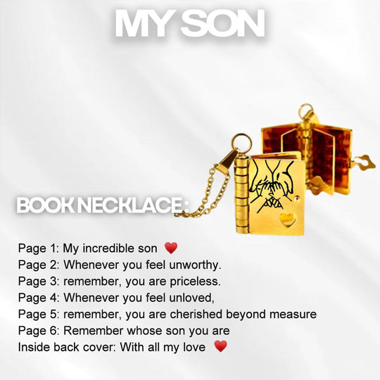 🔥🔥Náhrdelník My Little Star Book pro dceru, dárek k narozeninám, promoční šperky z lásky