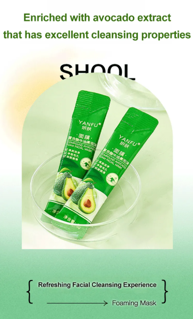 Complex Acid Avocado Cleansing Facial Bubble Mask