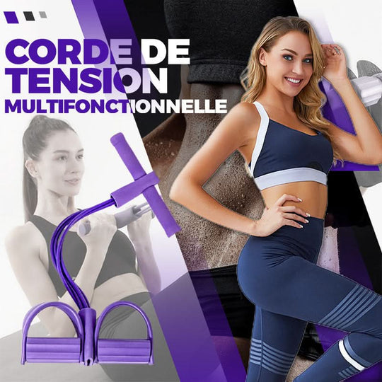 Entrenador de banda de resistencia de pedal multifuncional - Pedal portátil Equipo de ejercicios Gimnasio en casa Máquina de entrenamiento de cuerpo completo, ejercicio de abdominales, yoga, entrenamiento abdominal