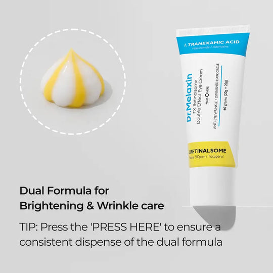 [Dr.Melaxin [Officiel] Crème contour des yeux TX Retinalsome Double Effet | Anti-âge, Taches brunes, Éclat | Cosmétiques coréens | 40 ml