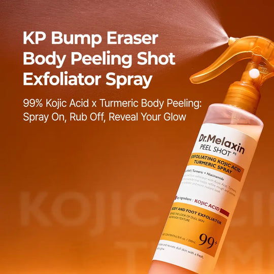 [Dr.Melaxin Official] Peel Shot Keratin Care Kojic Acid Turmeric Spray 200ml Pore Clearing Exfoliating Formula