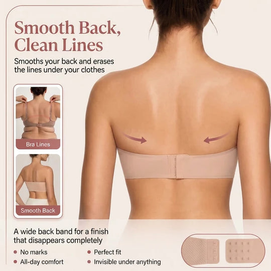 💟 Kaufen Sie 1 und erhalten Sie 1 gratis🌷Lusait trägerloser BH für Damen, rutschfester Silikon-Bandeau-BH, kabelloser Tube-Top-BH, Angebote für dich, Sommergewinne
