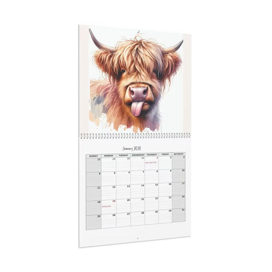 🏆Bljeskalica sniženja⚡ PRODANO JE 11 000+! Gotovo nestalo-🐮Kalendar Highland Cow 2026 📅