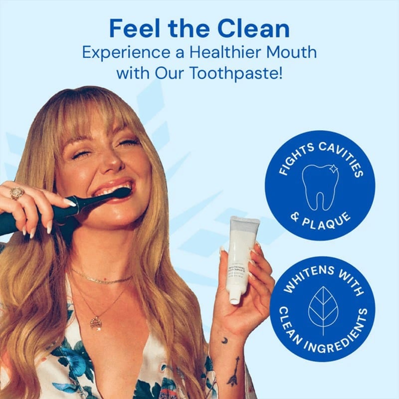 🦷 Fluorfri hydroxyapatit tandblegningstandpasta med kokosolie &  Xylitol ❄️