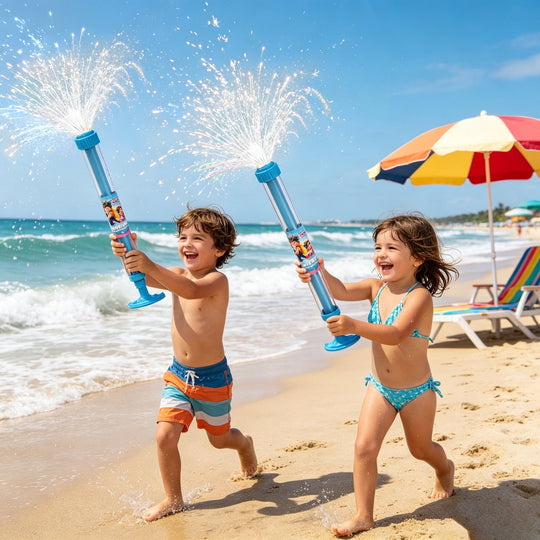 🌈 Pistola ad acqua arcobaleno luminosa | Divertimento estivo che scoppietta come per magia! ✨