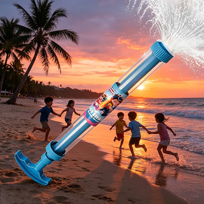🌈 Pistola ad acqua arcobaleno luminosa | Divertimento estivo che scoppietta come per magia! ✨