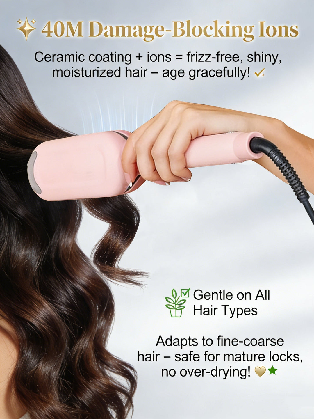 🎉Hair Styling Tool with Negative Ionic Technology