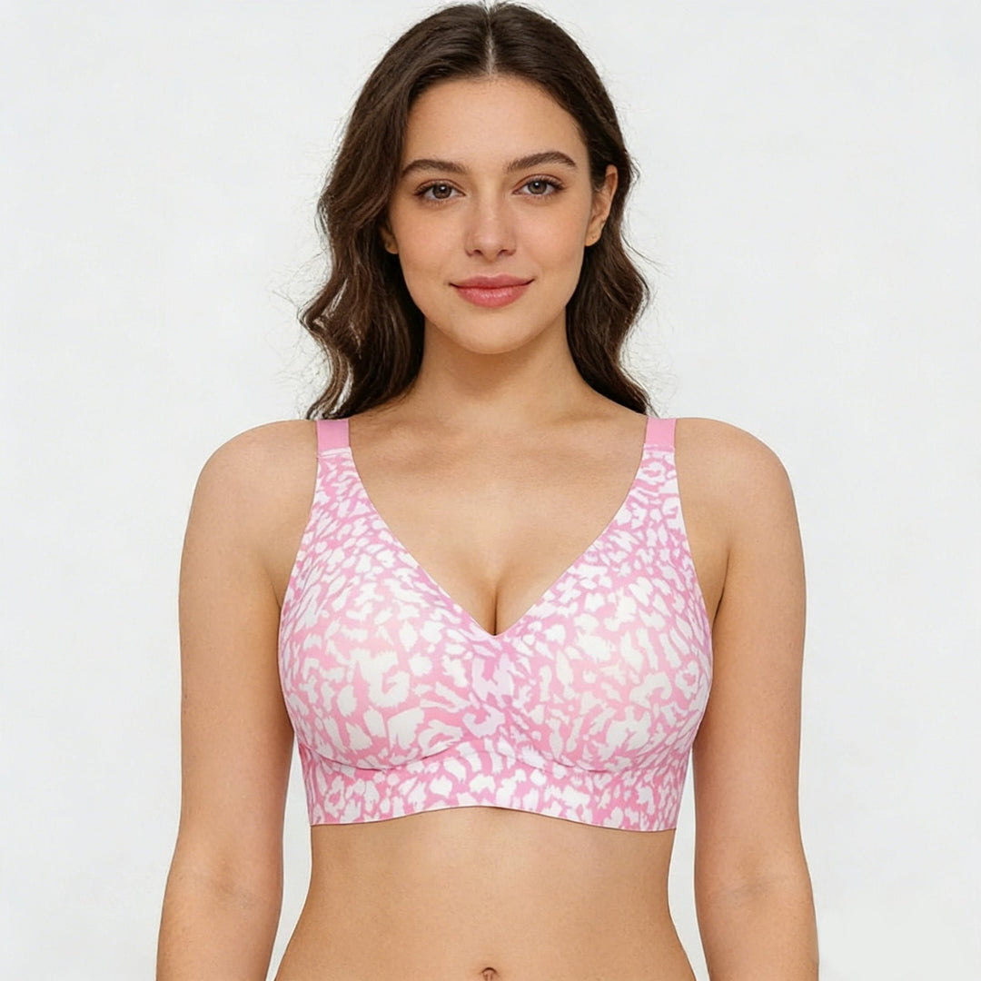 🔥Super Firming Retro Leopard Print Bra | Women Wirefree Bras 👍No More Sagging Breasts