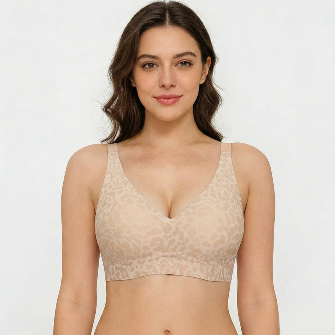 🔥Super Firming Retro Leopard Print Bra | Women Wirefree Bras 👍No More Sagging Breasts