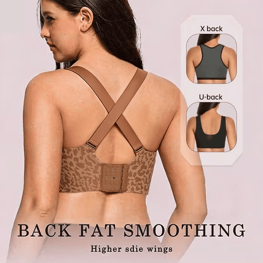 🔥Super Firming Retro Leopard Print Bra | Women Wirefree Bras 👍No More Sagging Breasts