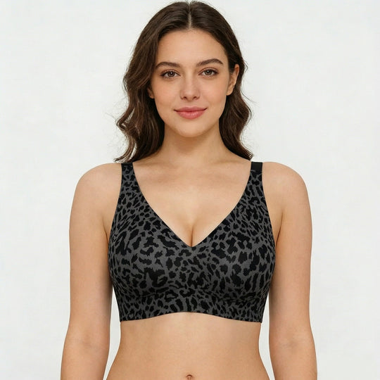 🔥Super Firming Retro Leopard Print Bra | Women Wirefree Bras 👍No More Sagging Breasts