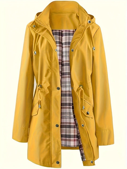 💐60% OFF🌧️🧥Women's Checkered Lining Waterproof Windbreaker