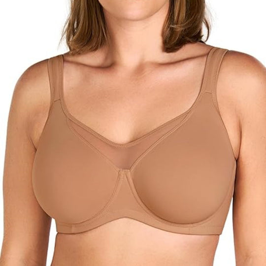 ⏳💐Hot Sale 50% OFF !!🖤Women's Elegant Sheer Full Coverage Non-padded Plus Size Bra