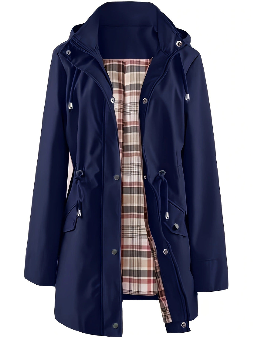 💐60% OFF🌧️🧥Women's Checkered Lining Waterproof Windbreaker