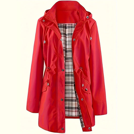 💐60% OFF🌧️🧥Women's Checkered Lining Waterproof Windbreaker