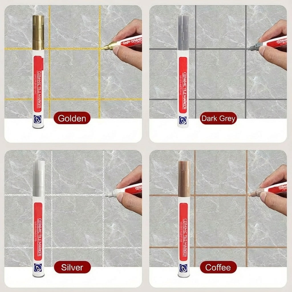 🖌️ Anti-Mould & Waterproof Joint Pen for Ceramic Tiles! 🧱