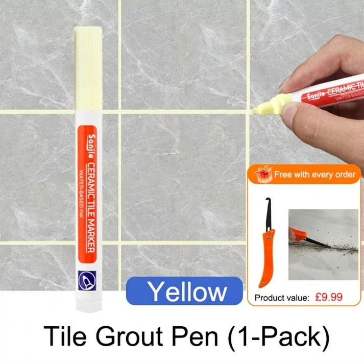 🖌️ Anti-Mould & Waterproof Joint Pen for Ceramic Tiles! 🧱