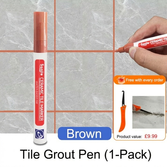 🖌️ Anti-Mould & Waterproof Joint Pen for Ceramic Tiles! 🧱