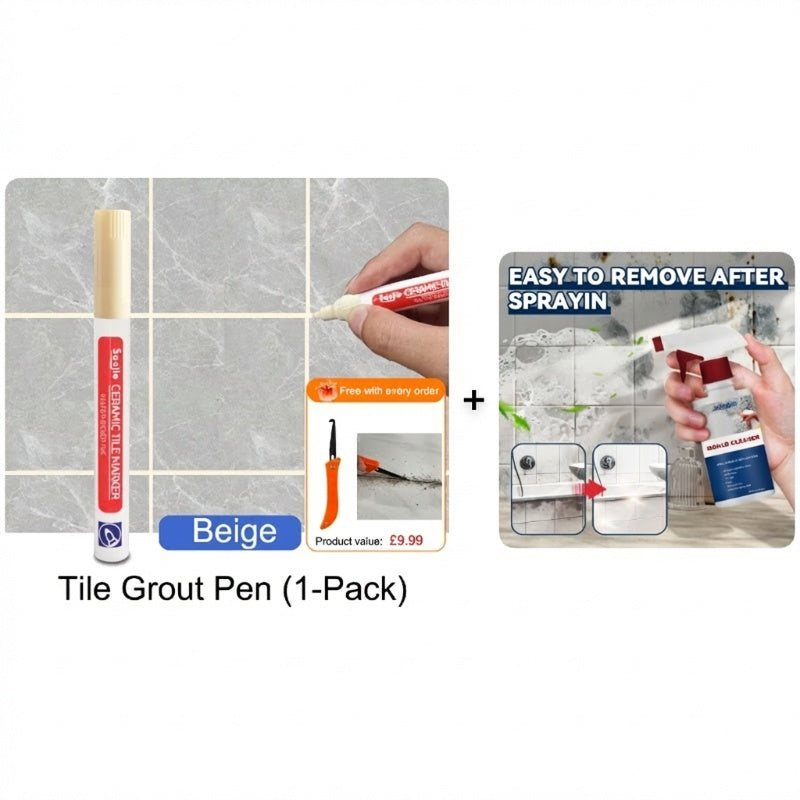 🖌️ Anti-Mould & Waterproof Joint Pen for Ceramic Tiles! 🧱