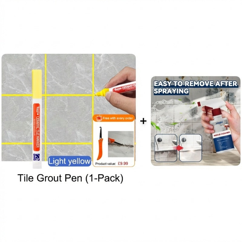 🖌️ Anti-Mould & Waterproof Joint Pen for Ceramic Tiles! 🧱
