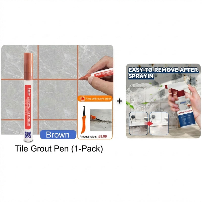 🖌️ Anti-Mould & Waterproof Joint Pen for Ceramic Tiles! 🧱