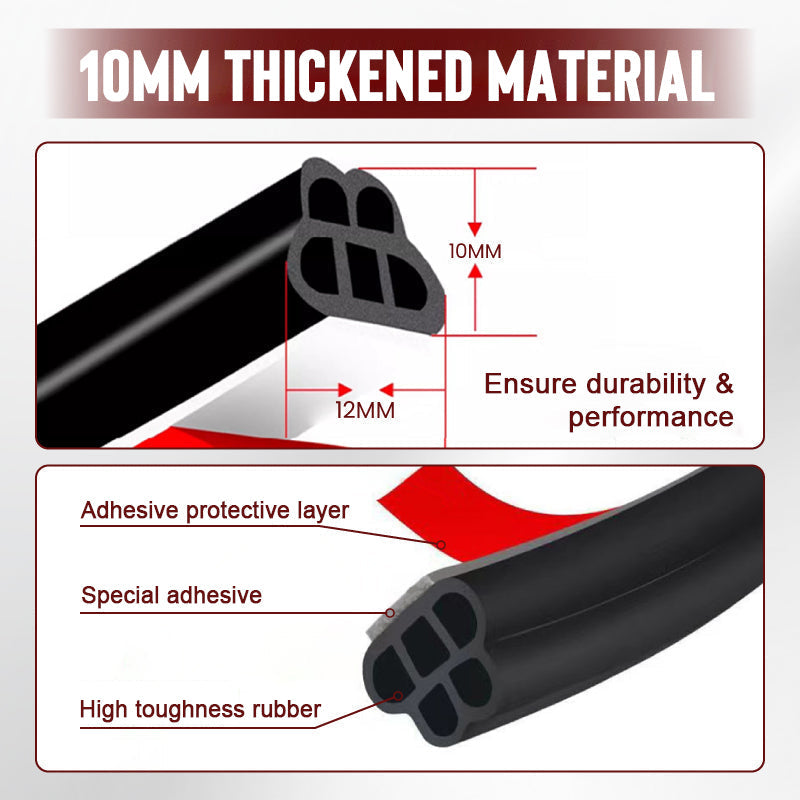 🚗 BUY 2 GET 1 FREE! 🔇 Car Noise Reduction Dust-Proof Rubber Seal Strip – Easy Installation, Effective Sealing & Durable Material 🛠️