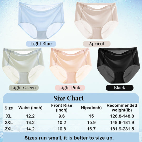 Women's Ultra-Thin Oversized Ice Silk Antibacterial Underwear