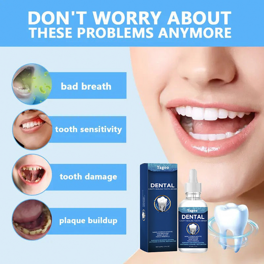 Yagoo Fluoride-Free Hydroxyapatite Tooth Armor Drops & Enamel Repair, Whitening & Fresh Breath