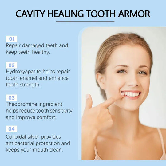 Yagoo Fluoride-Free Hydroxyapatite Tooth Armor Drops & Enamel Repair, Whitening & Fresh Breath