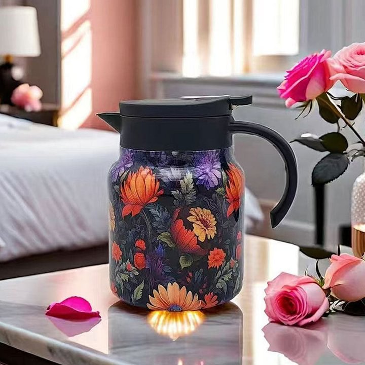 🔥🍵Tetera aislada al vacío de 1000 ml con colador