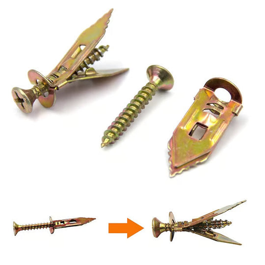 🔥Koop meer, bespaar meer🔥Gipsplaat expansieankers hoge sterkte zinkschroevenset