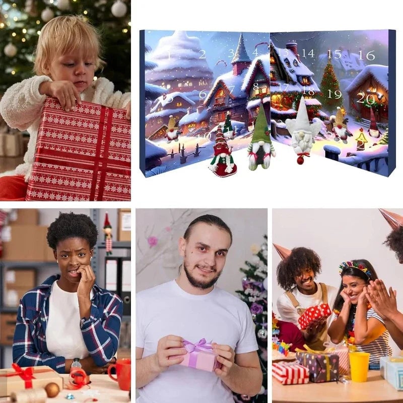 🎄 60% OFF NOW! 🎁 2025 Christmas Gnome Advent Calendar - 24 Surprise Doors with Festive Treats, Perfect Holiday Countdown for Kids & Families 🧙‍♂️✨