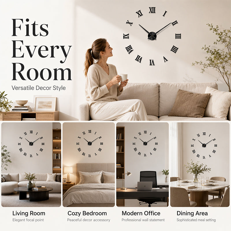 🏠🕒Modern 3D Digital Wall Clock – Silent Acrylic Luminous Wall Decor, Read Time Display, Stylish Home Decoration & Gift