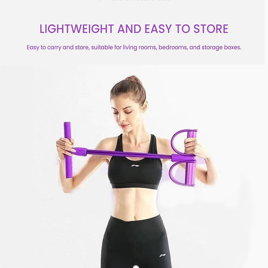 Entrenador de banda de resistencia de pedal multifuncional - Pedal portátil Equipo de ejercicios Gimnasio en casa Máquina de entrenamiento de cuerpo completo, ejercicio de abdominales, yoga, entrenamiento abdominal