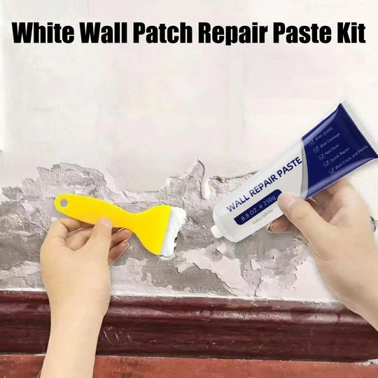 【Father's Day Gift】Drywall Patch Repair Kit with 250g Quick-Drying Wall Mending Agent, Multi-Functional Heavy-Duty Concrete Sealant, Waterproofing Adhesive Caulk, Self-Adhesive Paste