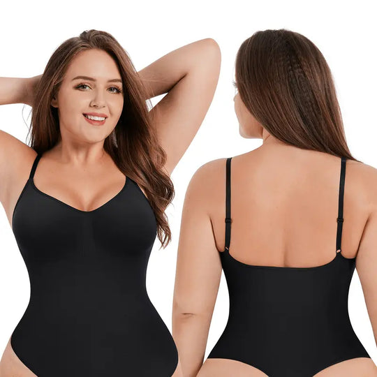 FeelinGirl Busto coperto senza cuciture Tuta Perizoma Body Fit Comfort Dimagrante Abbigliamento da donna 1 Top traspiranti sui fianchi Offerte morbide per i tuoi giorni Body avvolgente body modellante Summervibes