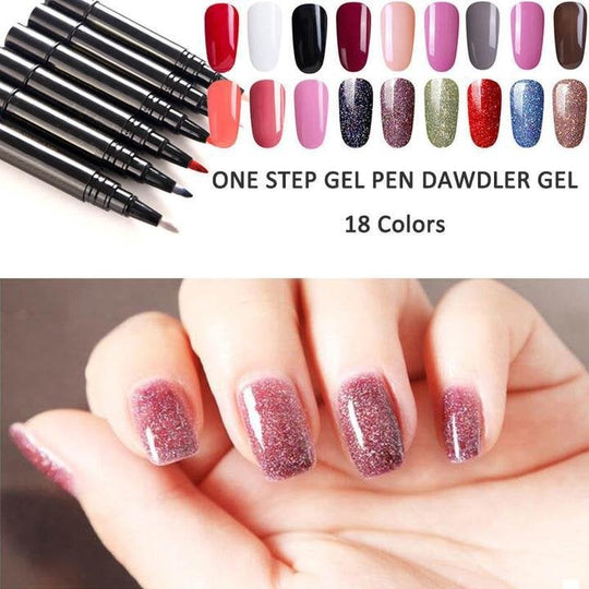 📢📢Limited Time Buy 1 Get 1 Free‼️💅One Step Nail Gel Pen 🎁Free Gift -Mini Portable UV Nail Lamp✨