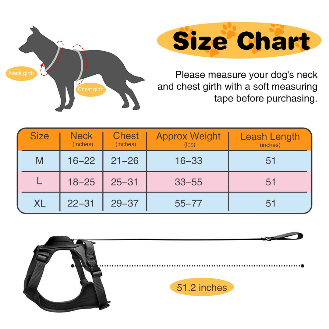 Dog Harness and Retractable Leash Set All-in-One🎅 Christmas For The Dog‘s Gift🎅-5