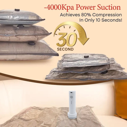 🔥 X7 Cordless Travel Vacuum Bag Set