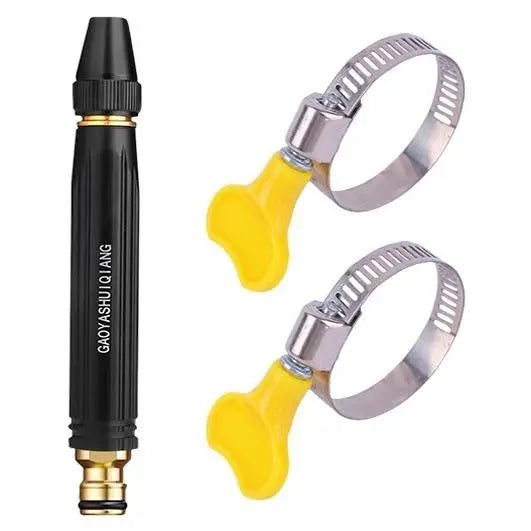 Pistola de agua para lavado de autos a alta presión para el hogar con boquilla de refuerzo, imprescindible para regar plantas y vegetales y lavar autos.