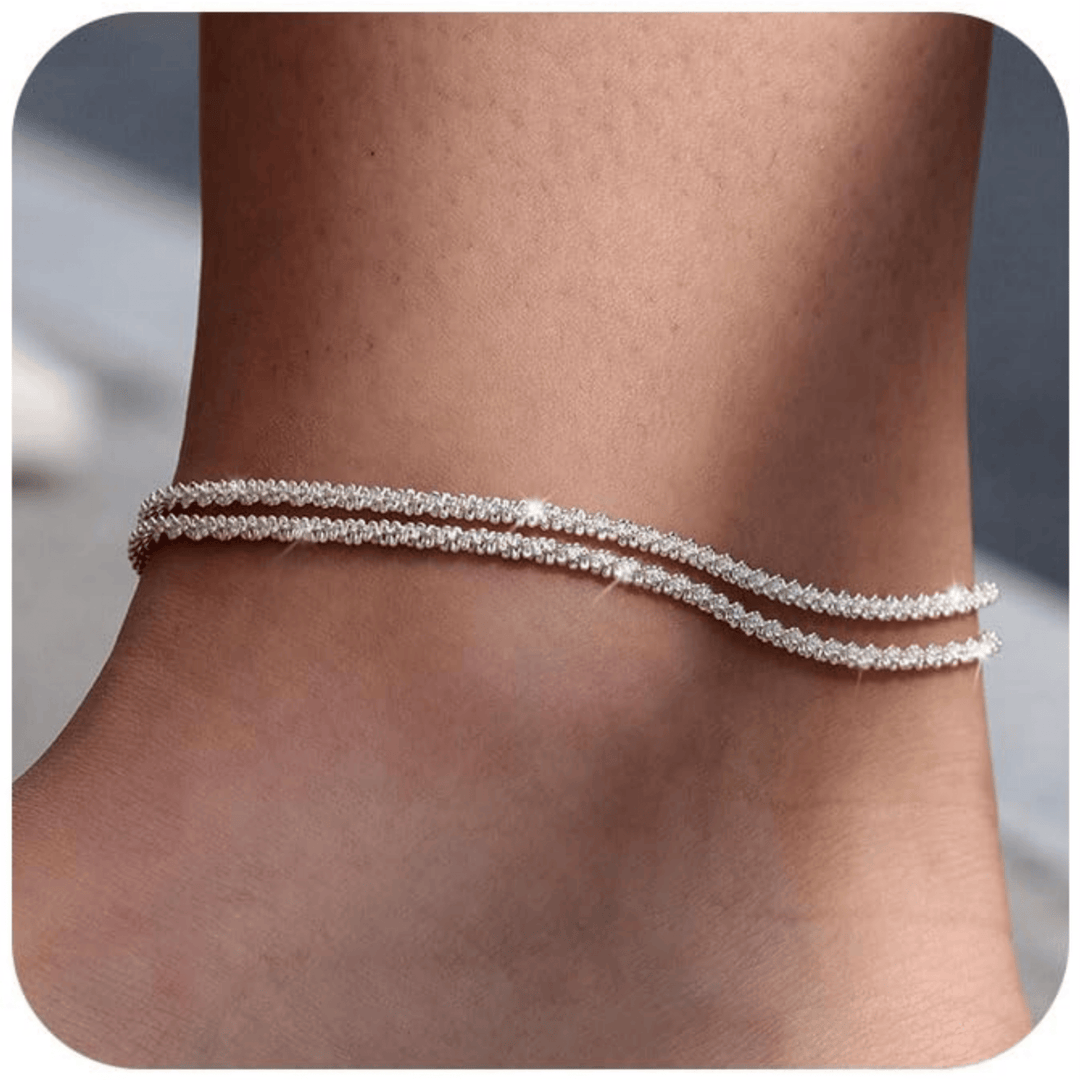 🩷Dainty Layered Waterproof Anklet
