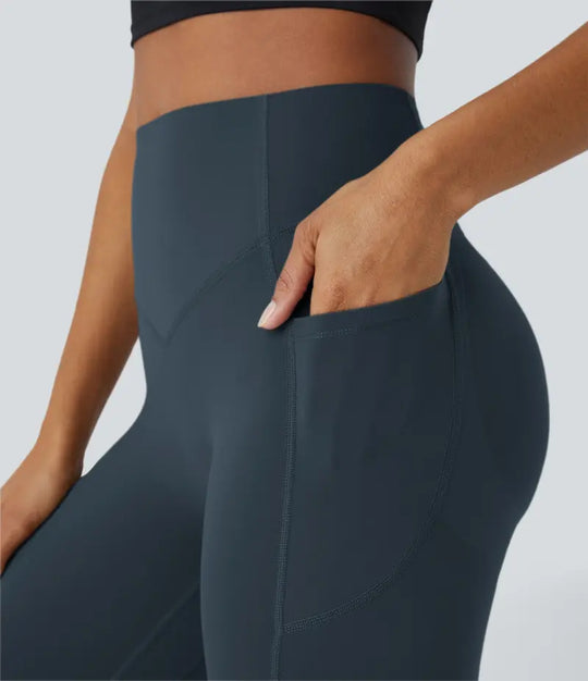 Halara UltraSculpt Højtaljede Scrunch Butt Lifting Mave Control Pocket Shaping Training Leggings