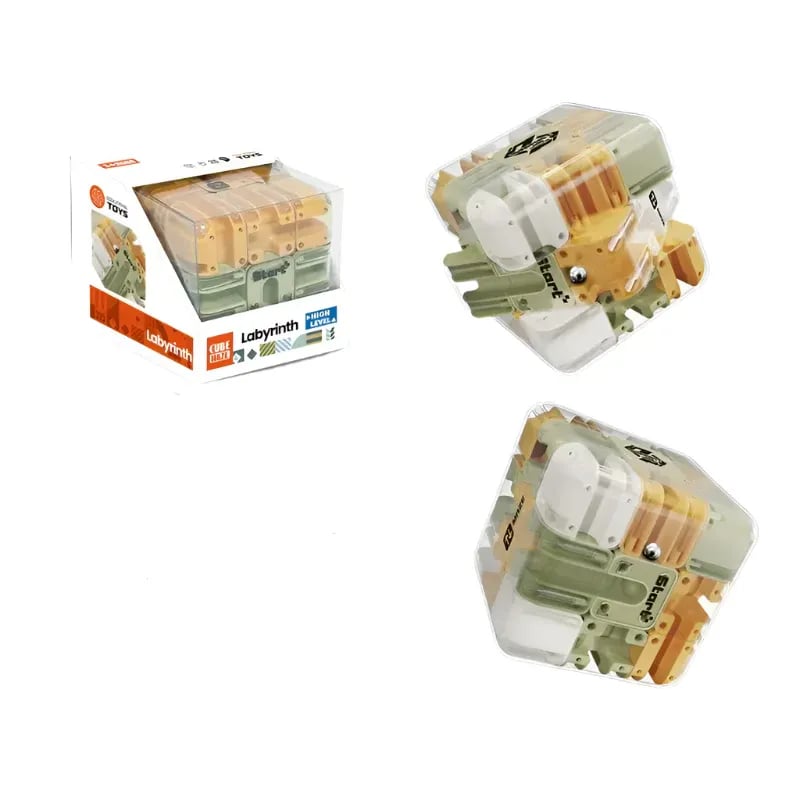 🎁🧩Large Labyrinth 3D Puzzle Maze Cube - Engaging Brain Teaser Toy