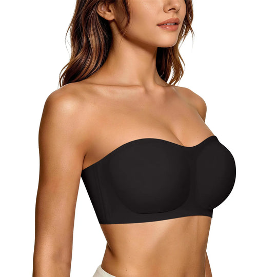 💞Reggiseno senza spalline da donna, reggiseno push-up a fascia, antiscivolo, senza ferretto, imbottito, comodo, senza cuciture, a tubo, in gel.