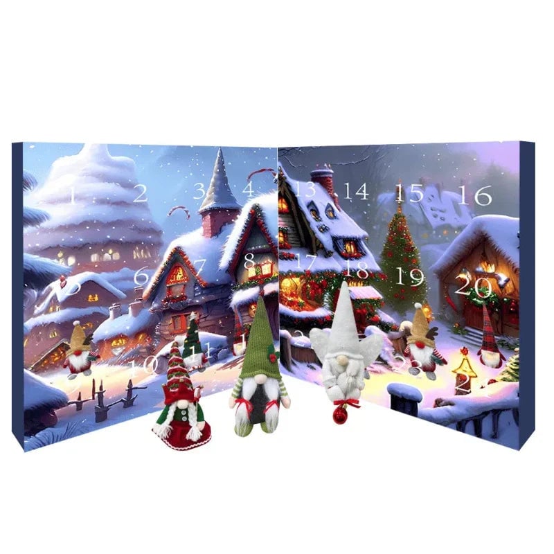 🎄 60% OFF NOW! 🎁 2025 Christmas Gnome Advent Calendar - 24 Surprise Doors with Festive Treats, Perfect Holiday Countdown for Kids & Families 🧙‍♂️✨