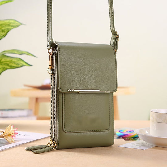 🌧️Water-Resistant & Stylish, 3 Ways to Wear👜 Handcrafted Crossbody Bag – Water-Resistant PU Leather & Adjustable Strap | Perfect for Any Occasion, Crossbody/Shoulder/Waist ✨