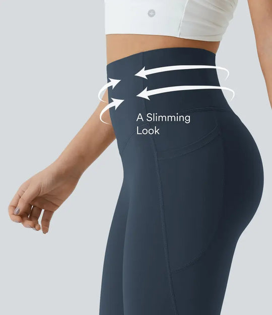 Halara UltraSculpt Højtaljede Scrunch Butt Lifting Mave Control Pocket Shaping Training Leggings